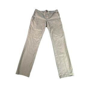Tommy Hilfiger Men’s Slim Fit Stretch Chino Pants Khaki Beige 31x30 Flat Front